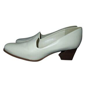 Laura Scott Dreamer Brazilian leather low block heel pumps size 9.5